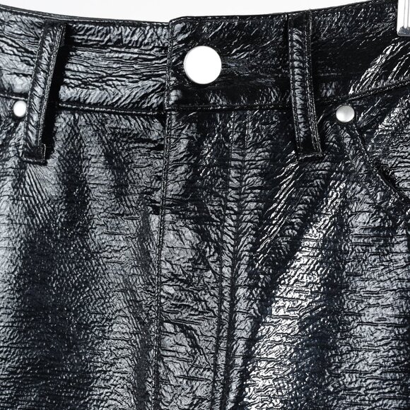 Beaufille Latona Black Patent Faux-Leather Skirt - Picture 8 of 12